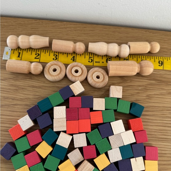 Colorful Wooden Building Blocks Set - Picture 7 of 8